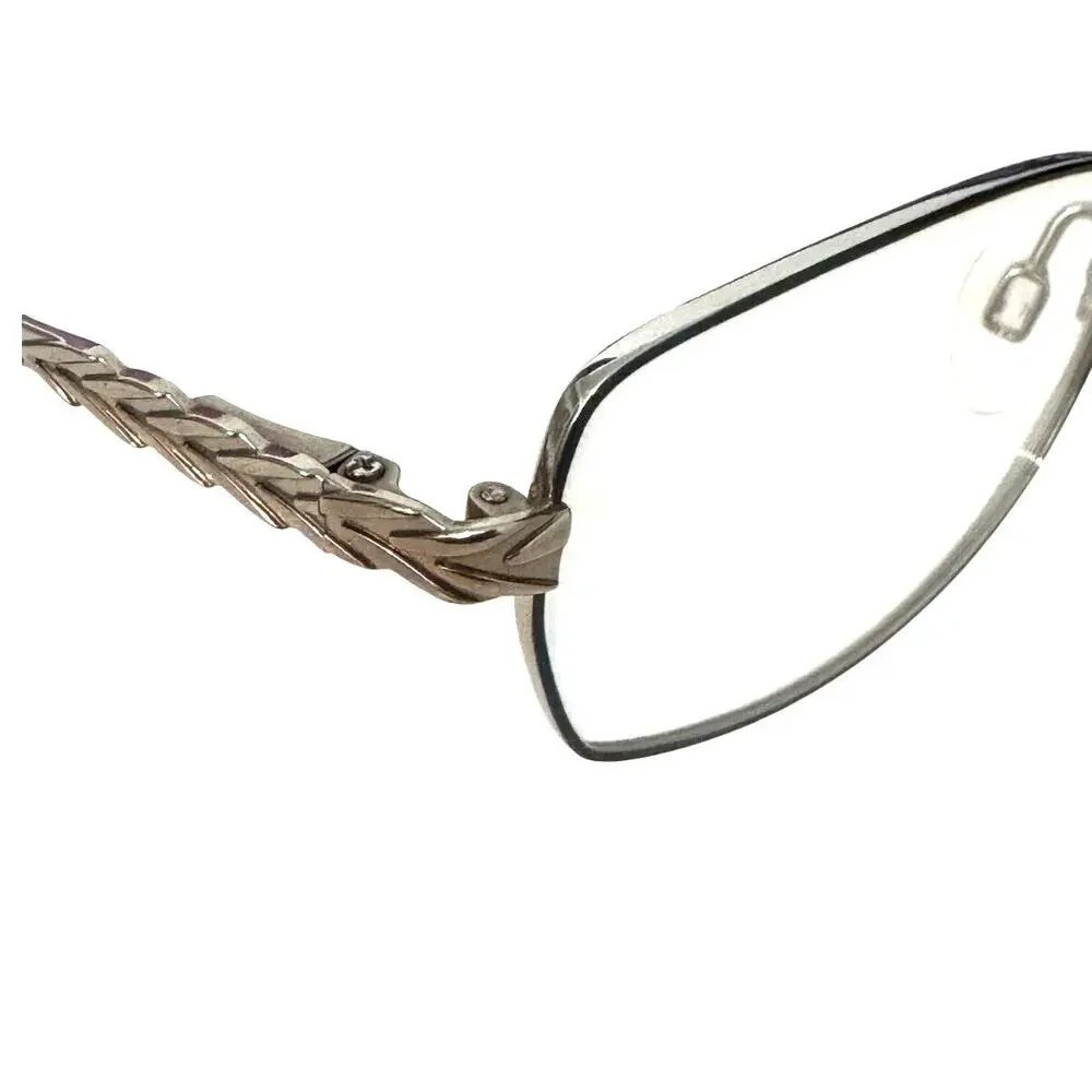 NEW Charmant Fairycore rectangle silver Pure Titanium TI29209 Eyeglasses